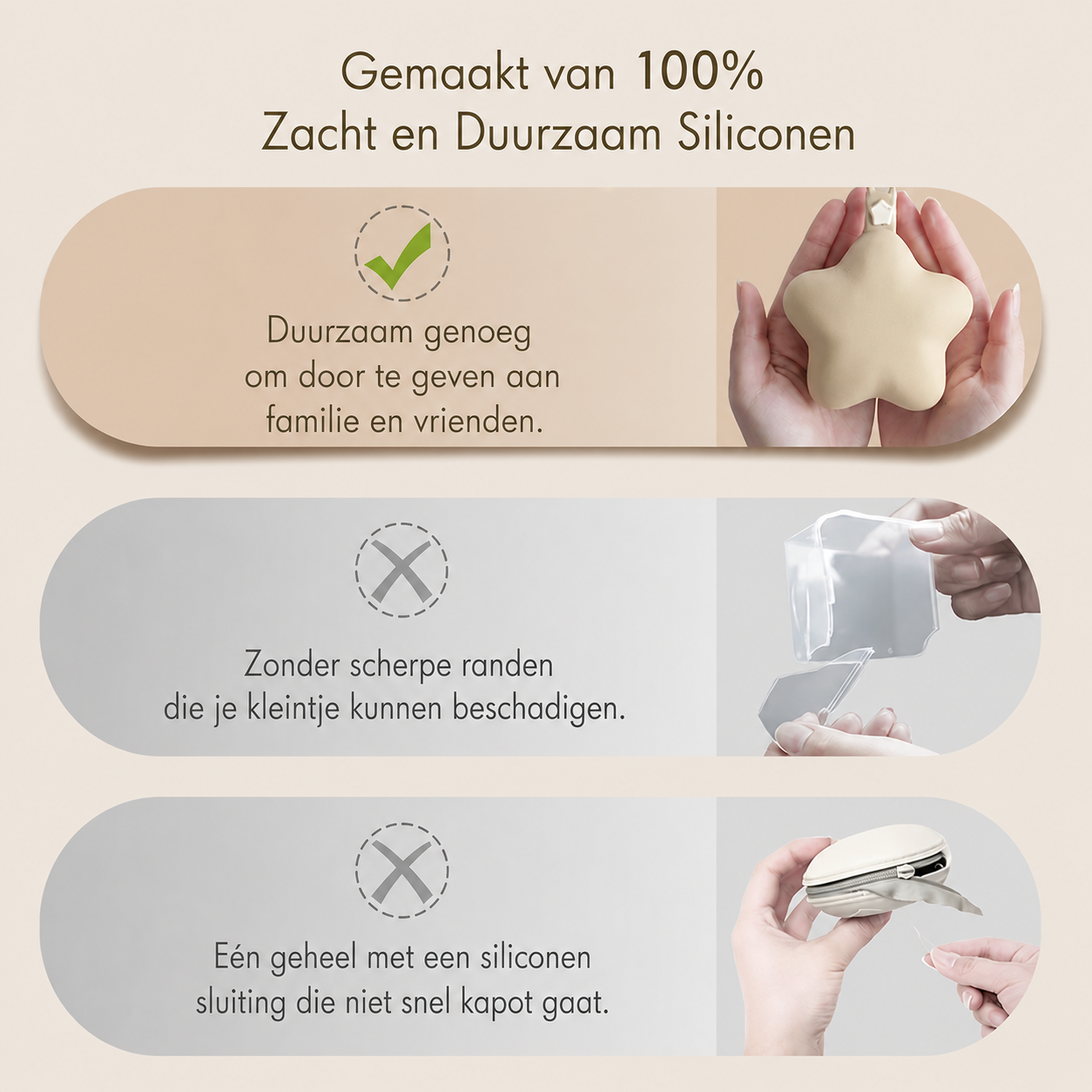 StarNest | Luxe Siliconen Speenhouder & Opbergdoos