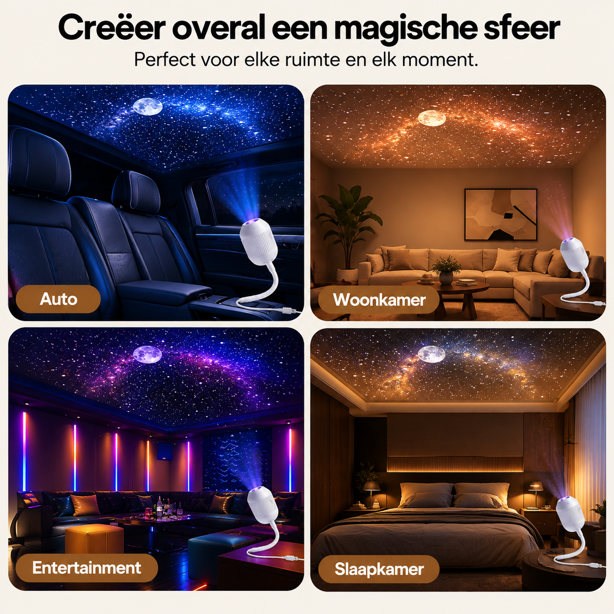 DreamSky | Magische led galaxy projector