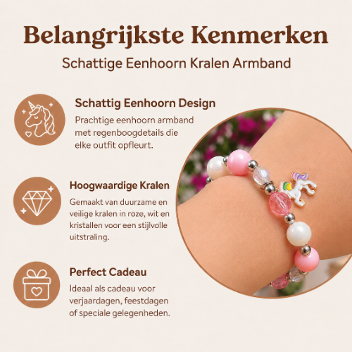 SparkleMagic | Regenboog & Eenhoorn Sieradenset