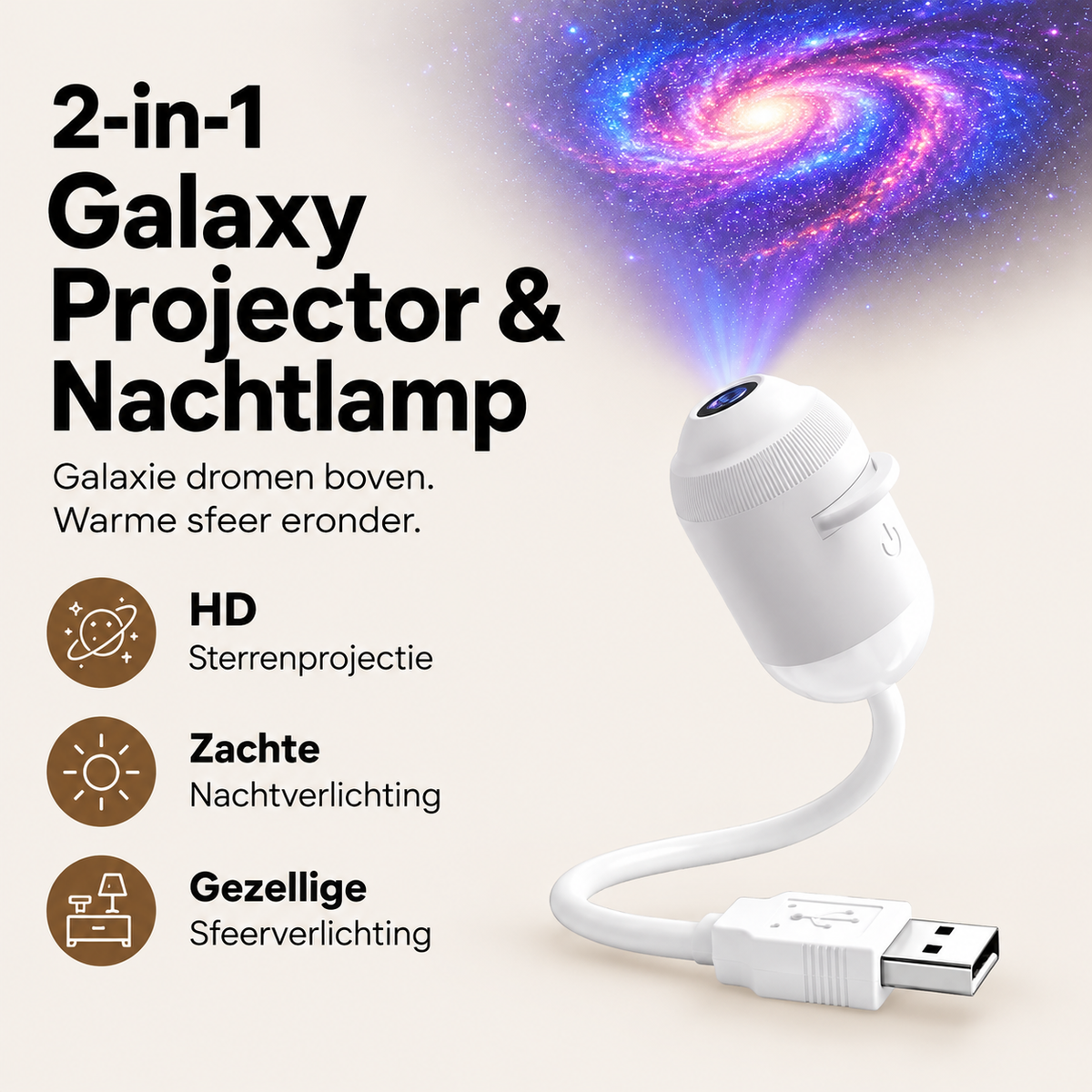 DreamSky | Magische led galaxy projector