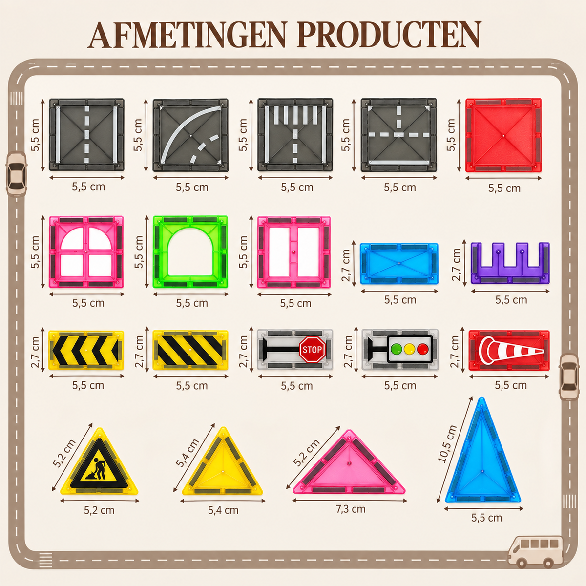 MagnaCity | Magnetische bouwset (90 stuks)