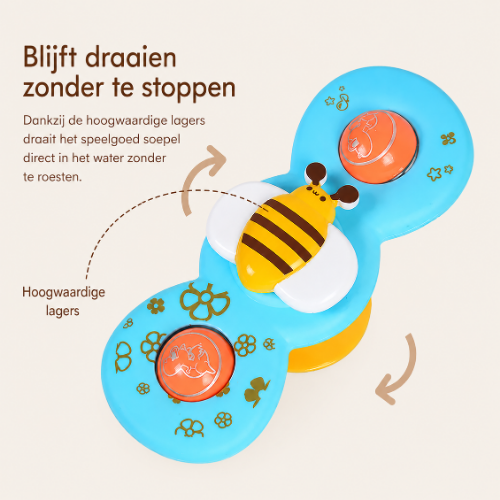 SpinnyBuddies | Educatieve Zuignap Bad- & Raamspinners