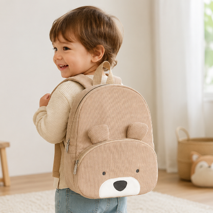 BearyBuddy | Premium Corduroy Kinderrugzak