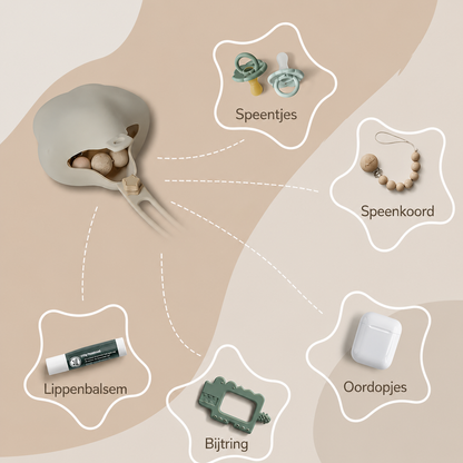 StarNest | Luxe Siliconen Speenhouder & Opbergdoos