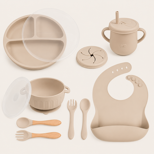 TinyTasters | Premium Siliconen Eetset voor Baby’s & Peuters