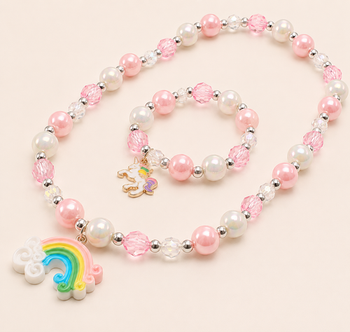 SparkleMagic | Regenboog & Eenhoorn Sieradenset