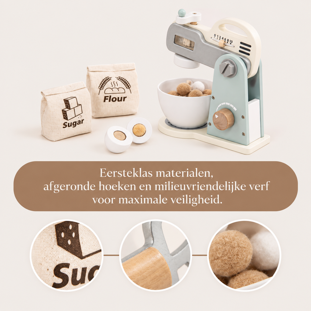 MixieDream | houten keukenmixer speelset voor kinderen