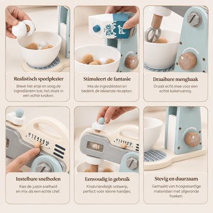 MixieDream | houten keukenmixer speelset voor kinderen