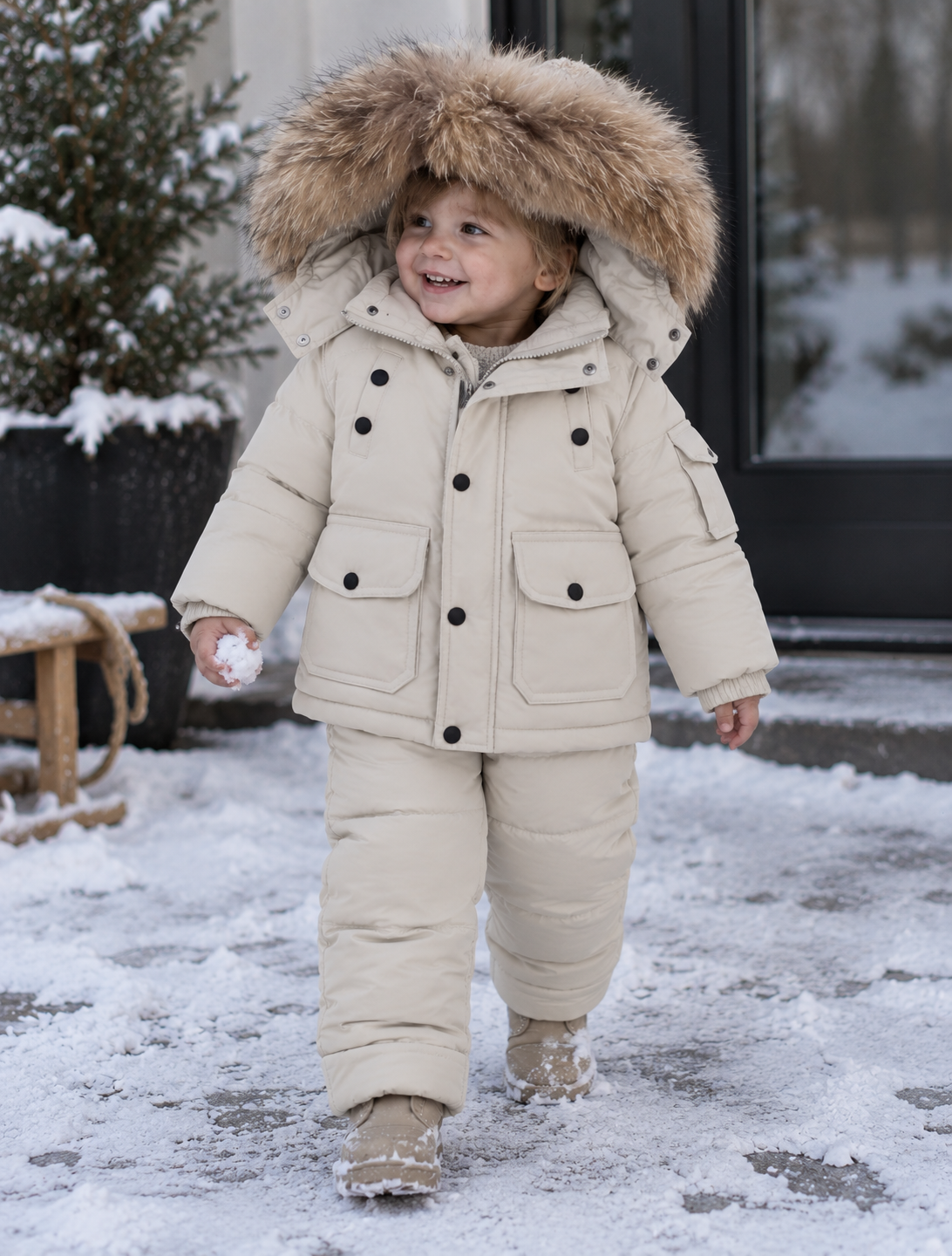 SnowCuddle | Warme winterset met jas & tuinbroek