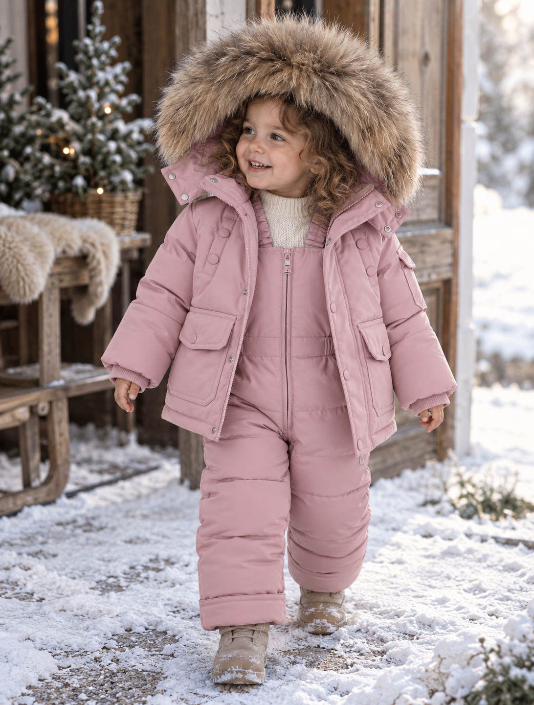 SnowCuddle | Warme winterset met jas & tuinbroek
