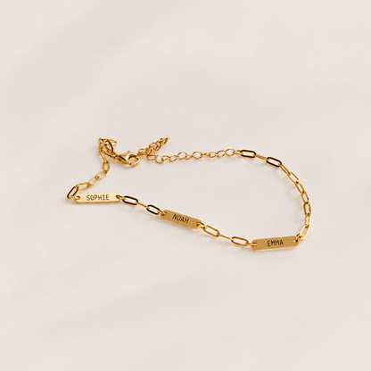 Amori | Gepersonaliseerde armband met gegraveerde namen