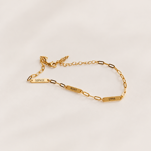 Amori | Gepersonaliseerde armband met gegraveerde namen
