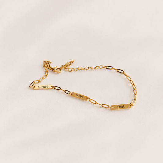 Amori | Gepersonaliseerde armband met gegraveerde namen