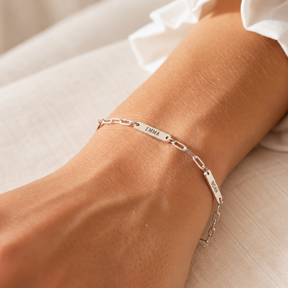 Amori | Gepersonaliseerde armband met gegraveerde namen