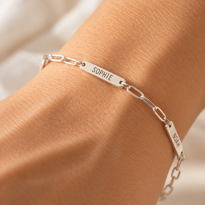 Amori | Gepersonaliseerde armband met gegraveerde namen