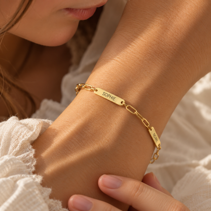 Amori | Gepersonaliseerde armband met gegraveerde namen