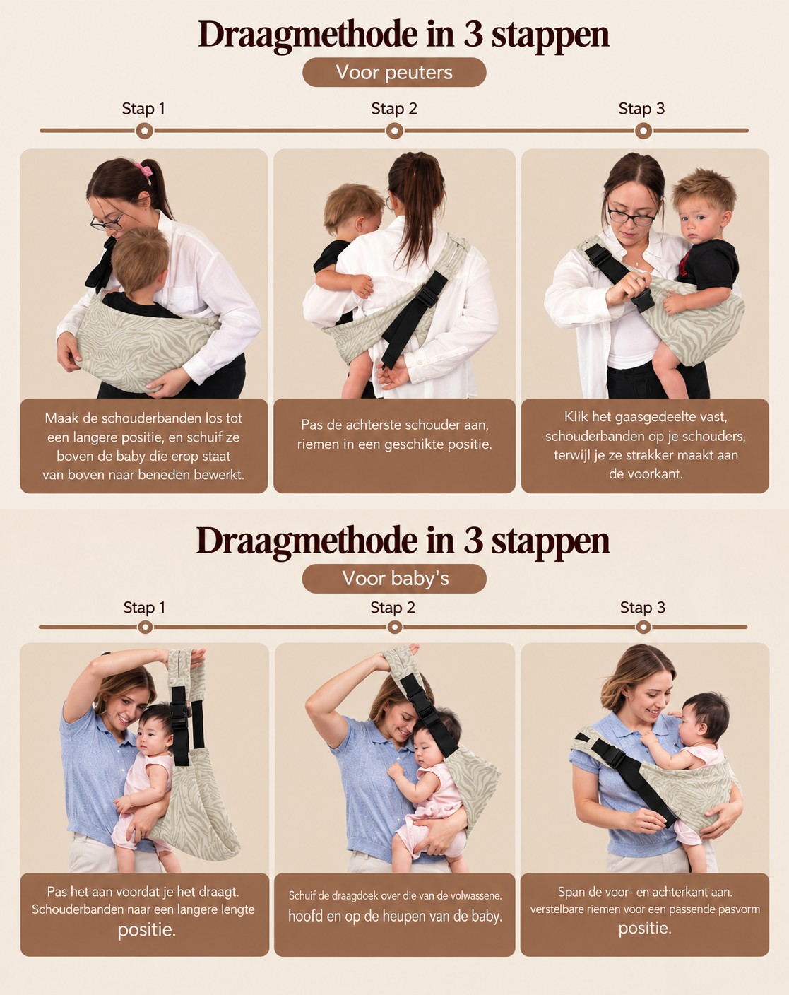 Cuddly | Verstelbare kinderdrager voor comfortabel dragen