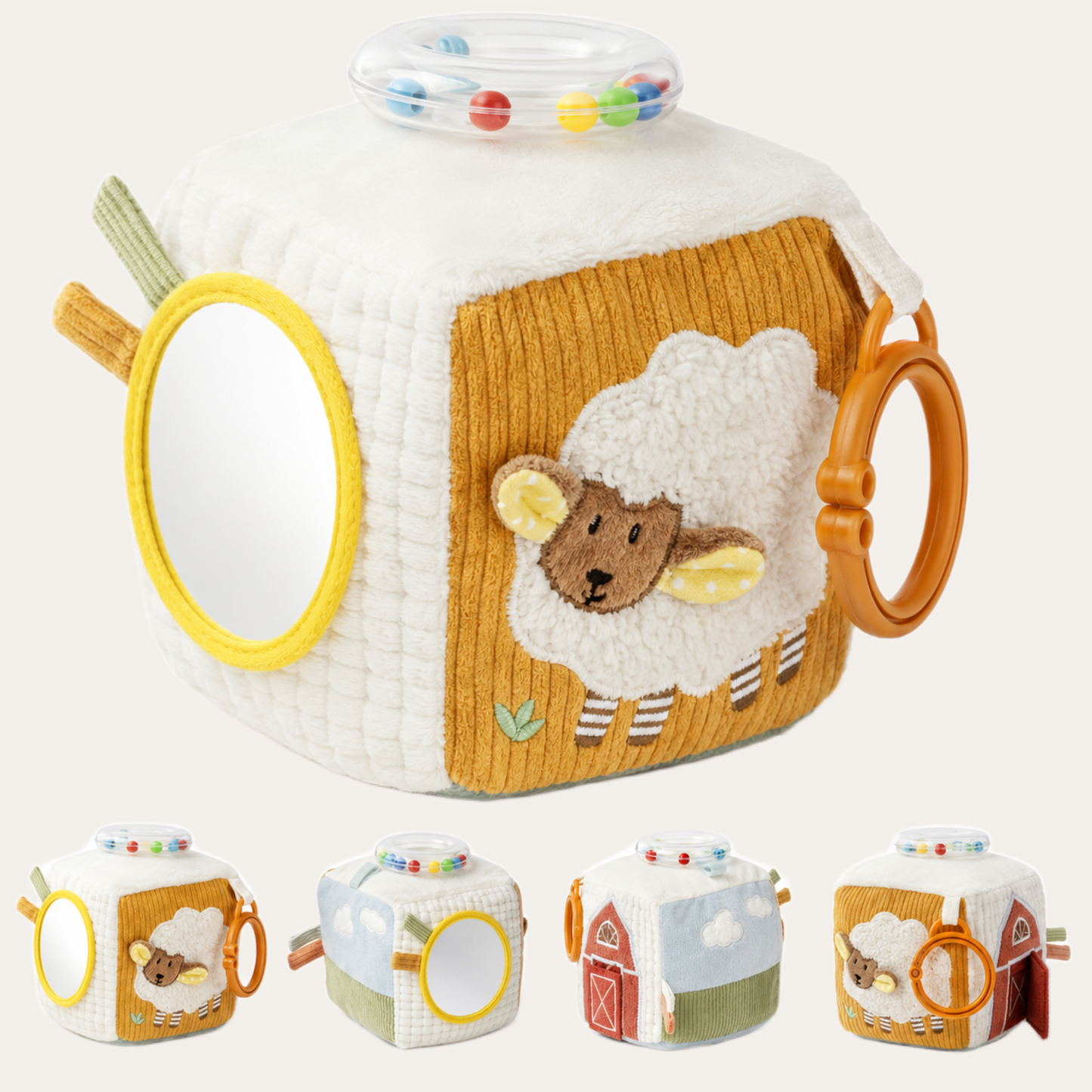 SoftCube | Zacht sensorisch activiteitenkubus voor baby’s