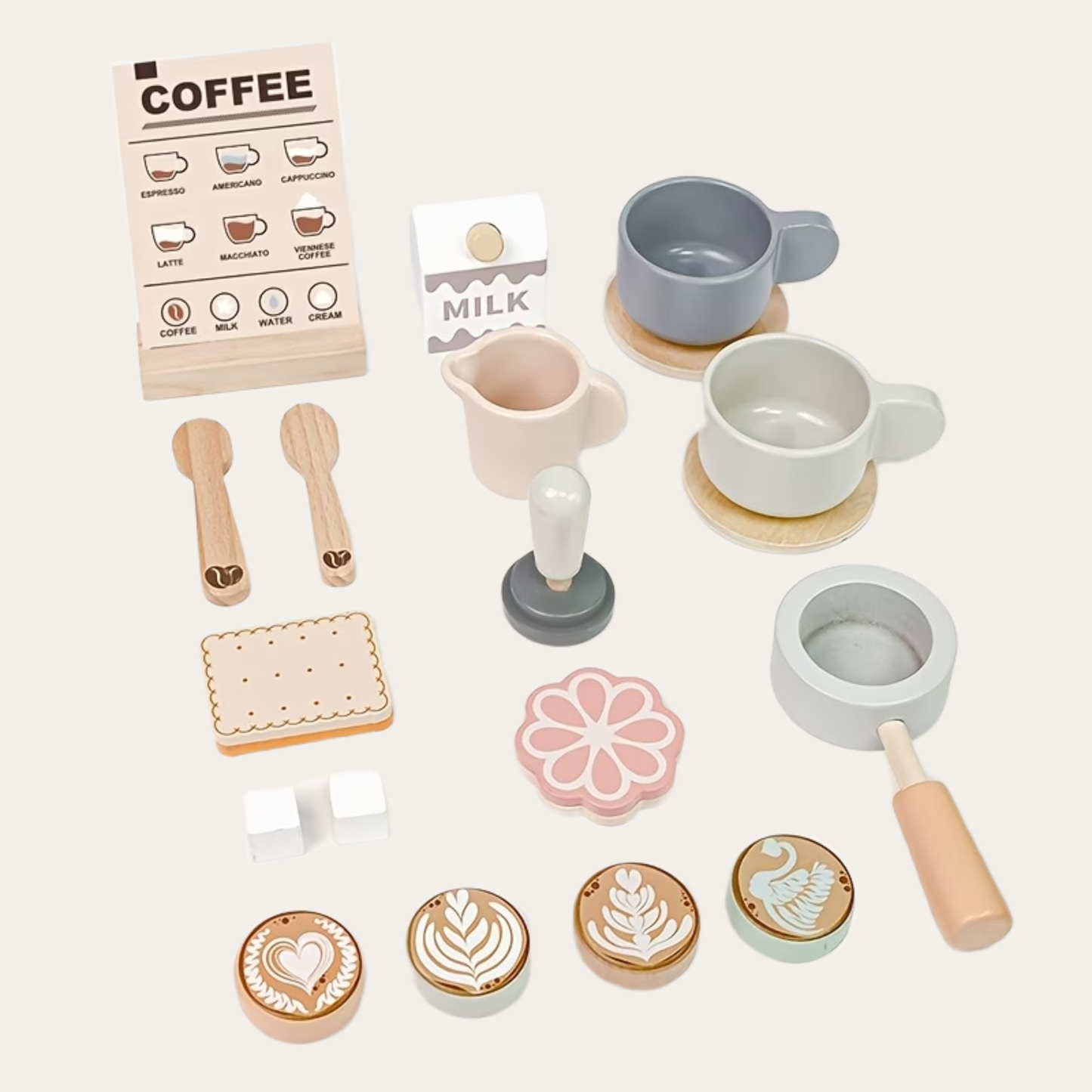 LatteDream | houten koffiezetapparaat speelset voor kinderen