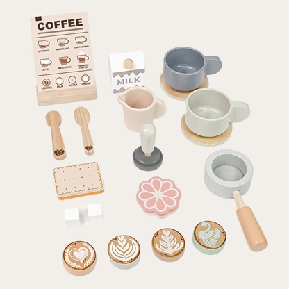 LatteDream | houten koffiezetapparaat speelset voor kinderen