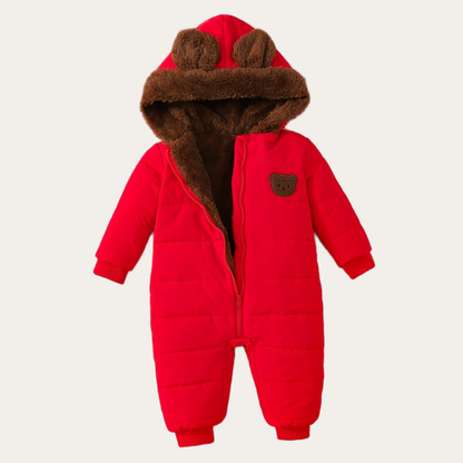 SnowNest | Warme teddygevoerde winteroverall met capuchon