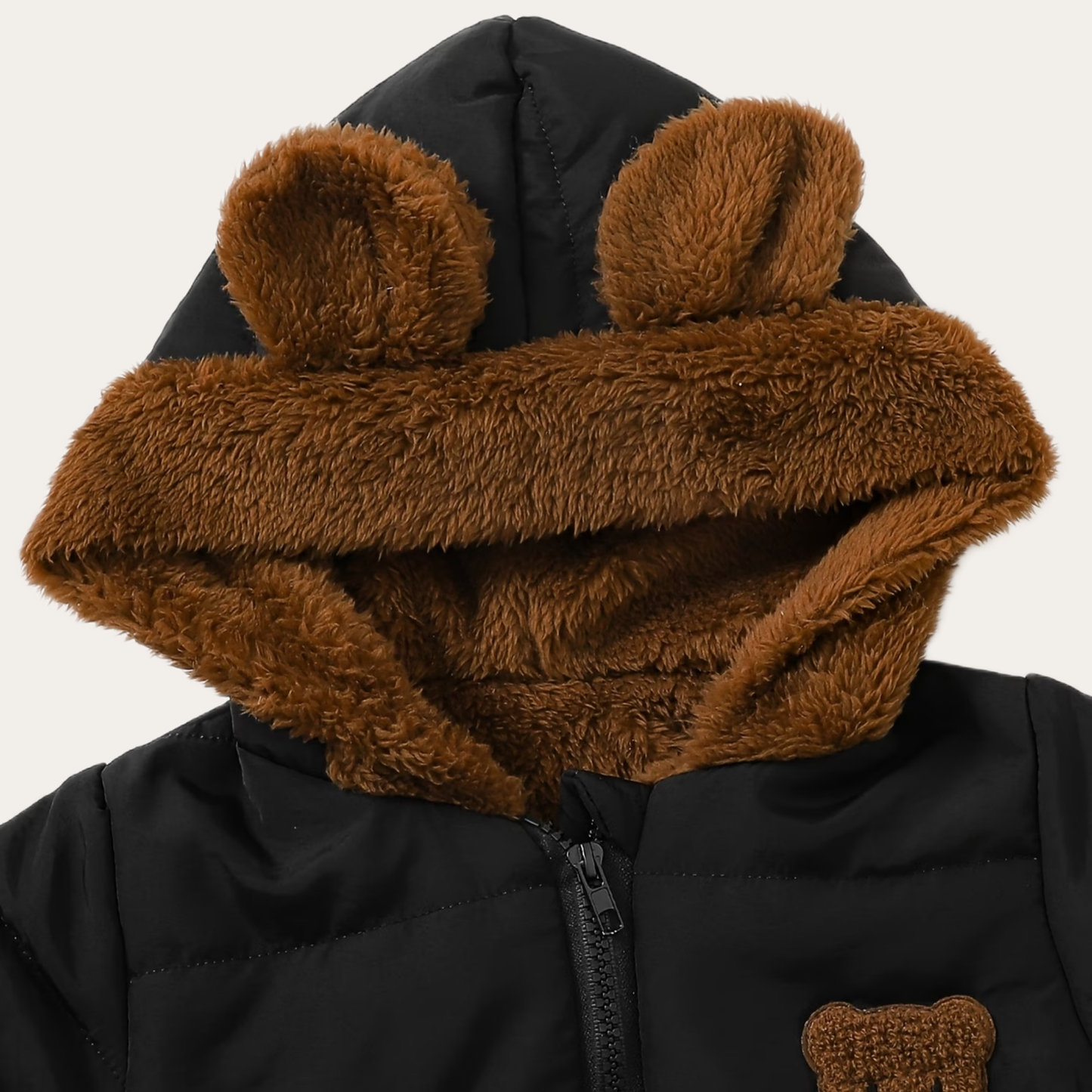 SnowNest | Warme teddygevoerde winteroverall met capuchon