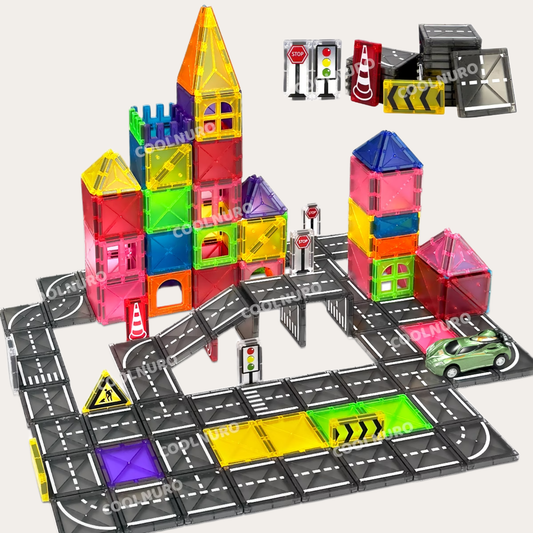 MagnaCity | Magnetische bouwset (90 stuks)