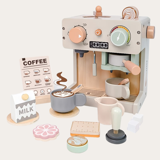 LatteDream | houten koffiezetapparaat speelset voor kinderen