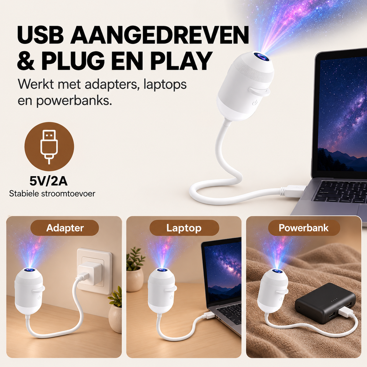 DreamSky | Magische led galaxy projector