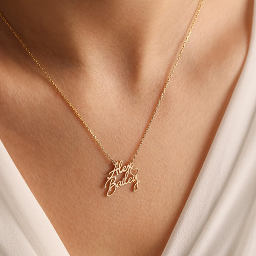 EverCharm | Gepersonaliseerde dubbele naam ketting